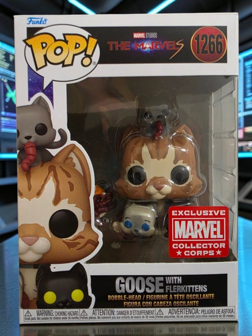 Funko Pop! Goose with Flerkitten #1266 Marvel Collector Corps Exclusive NIB